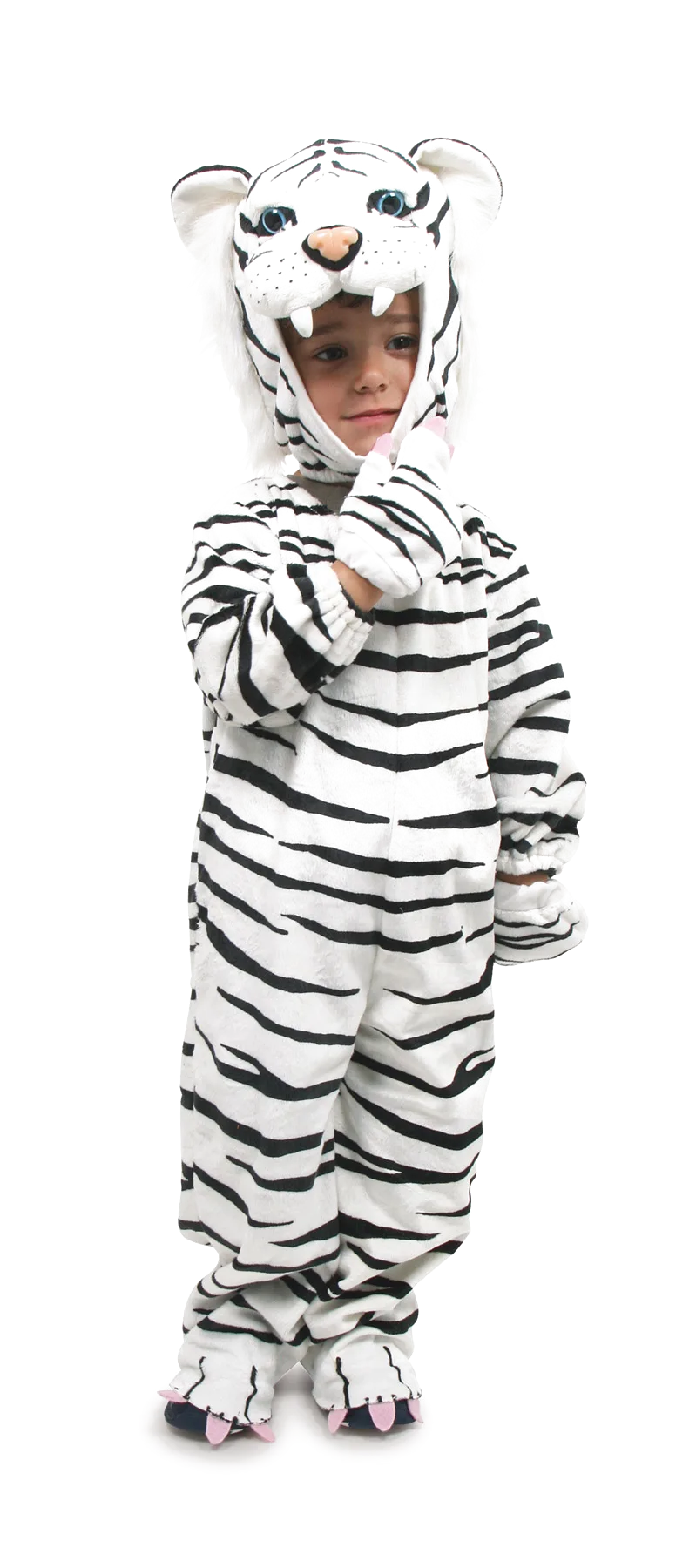small foot Hvid Tiger Kostume - billede 1