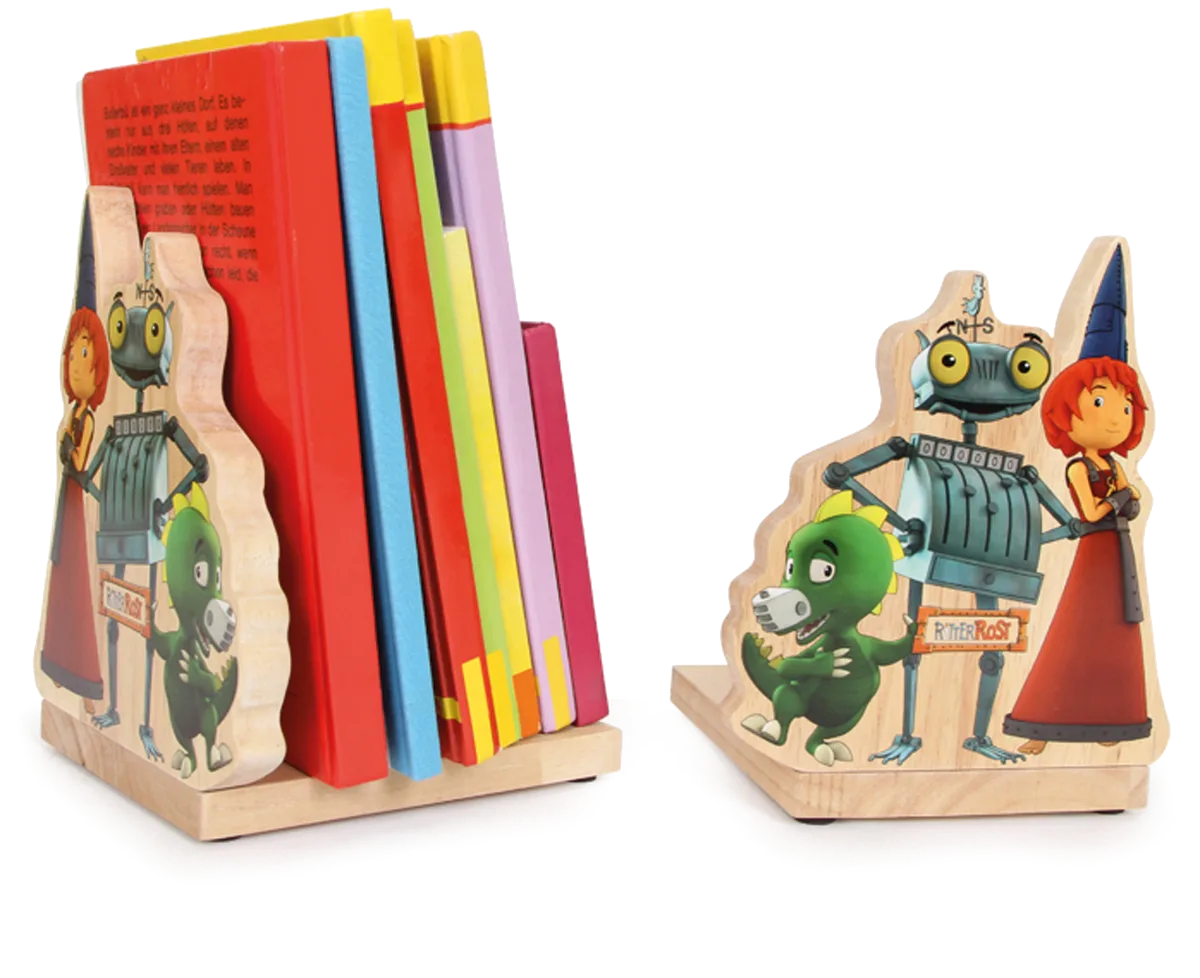 small foot Bogstøtter (2 stk.), Ritter Rost - billede 1