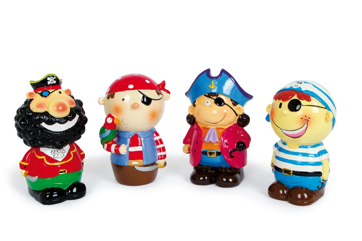 Legler Sparegris (4 stk.), Pirater - billede 1