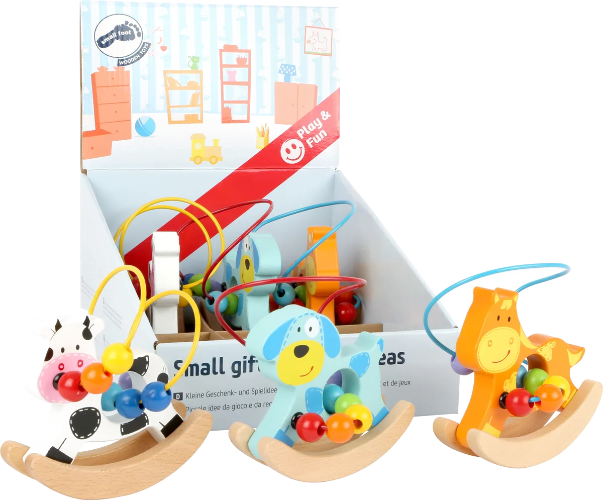 small foot Display Aktivitetslabyrint (6stk), Gyngehest - billede 1