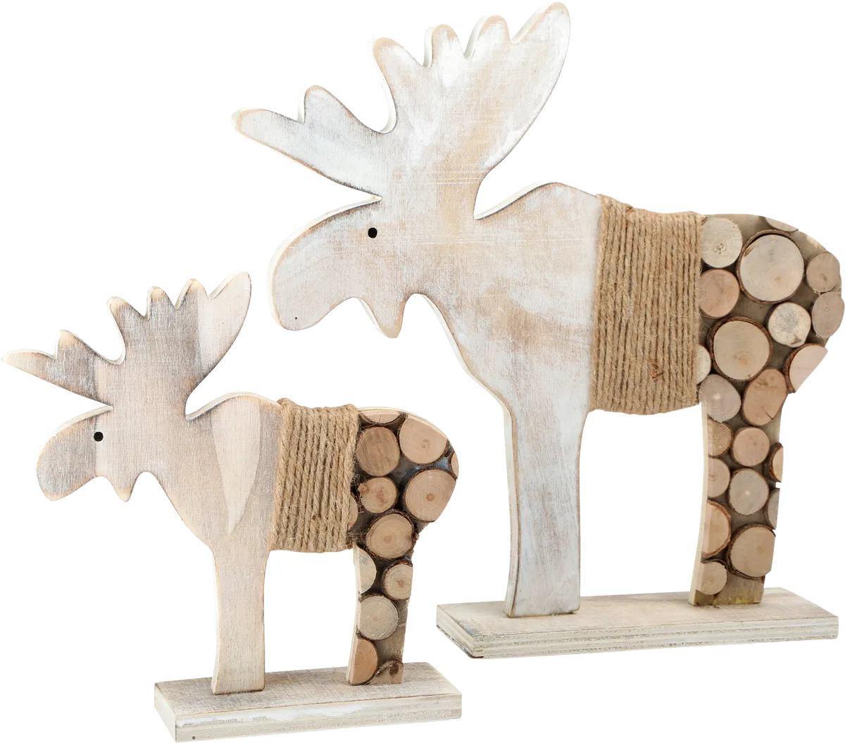 small foot Dekorations Elg (2 stk.), Shabby Chic - billede 1