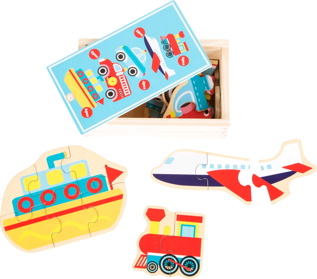 small foot Puslespil i Kasse, Transport - billede 1