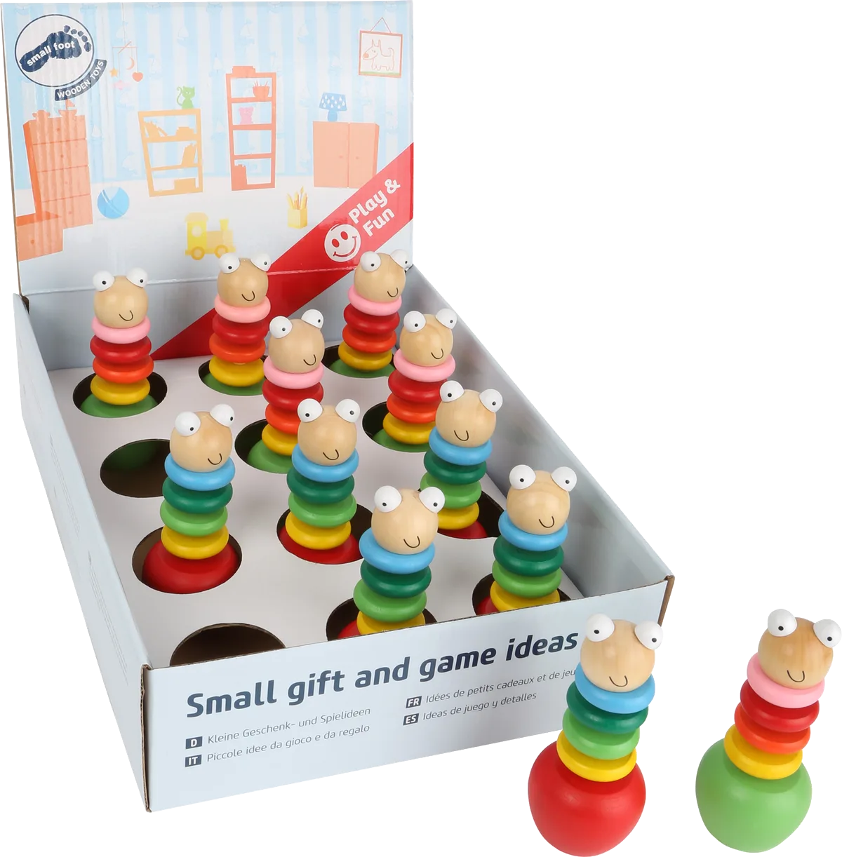 small foot Display (12stk) Dansende Larver - billede 1