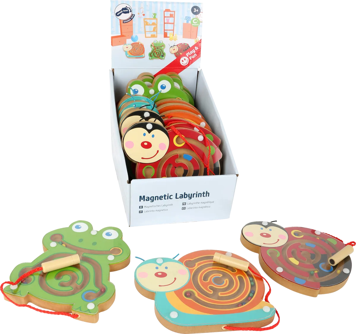 small foot Display Labyrint med Magnet (12 stk), Dyr - billede 1