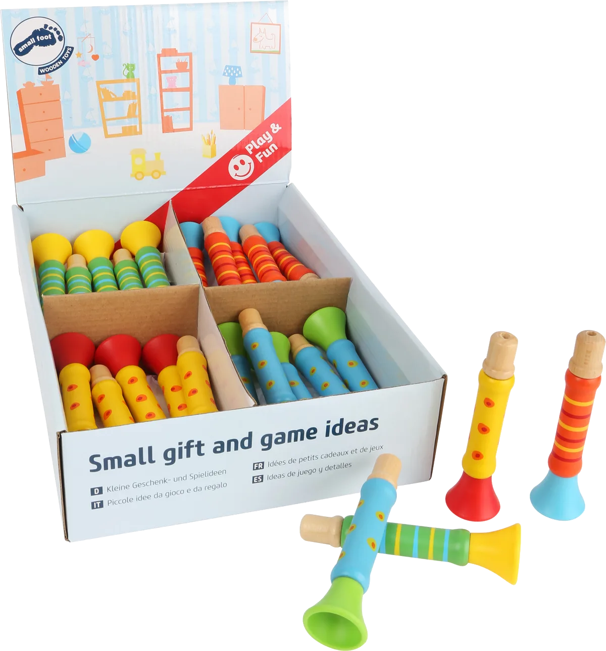small foot Display Trompet (24 stk) - billede 1