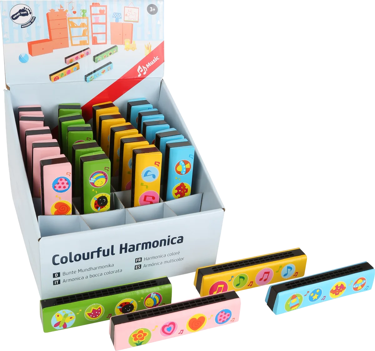 small foot Display Harmonika (24 stk), Farver - billede 1