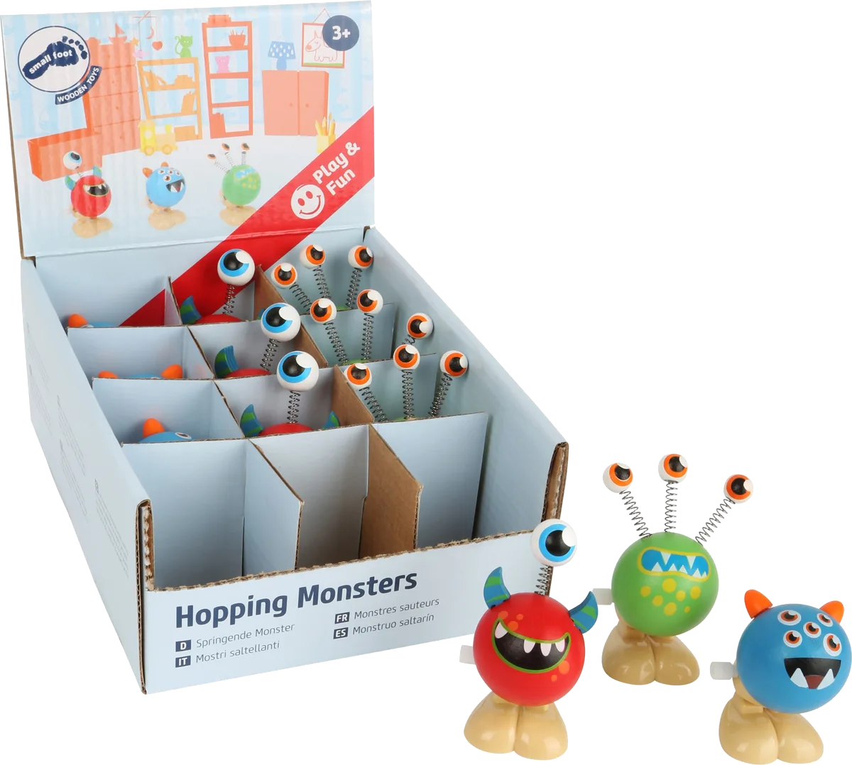 small foot Display Fleksible Monster (12stk), Med Optræk - billede 1