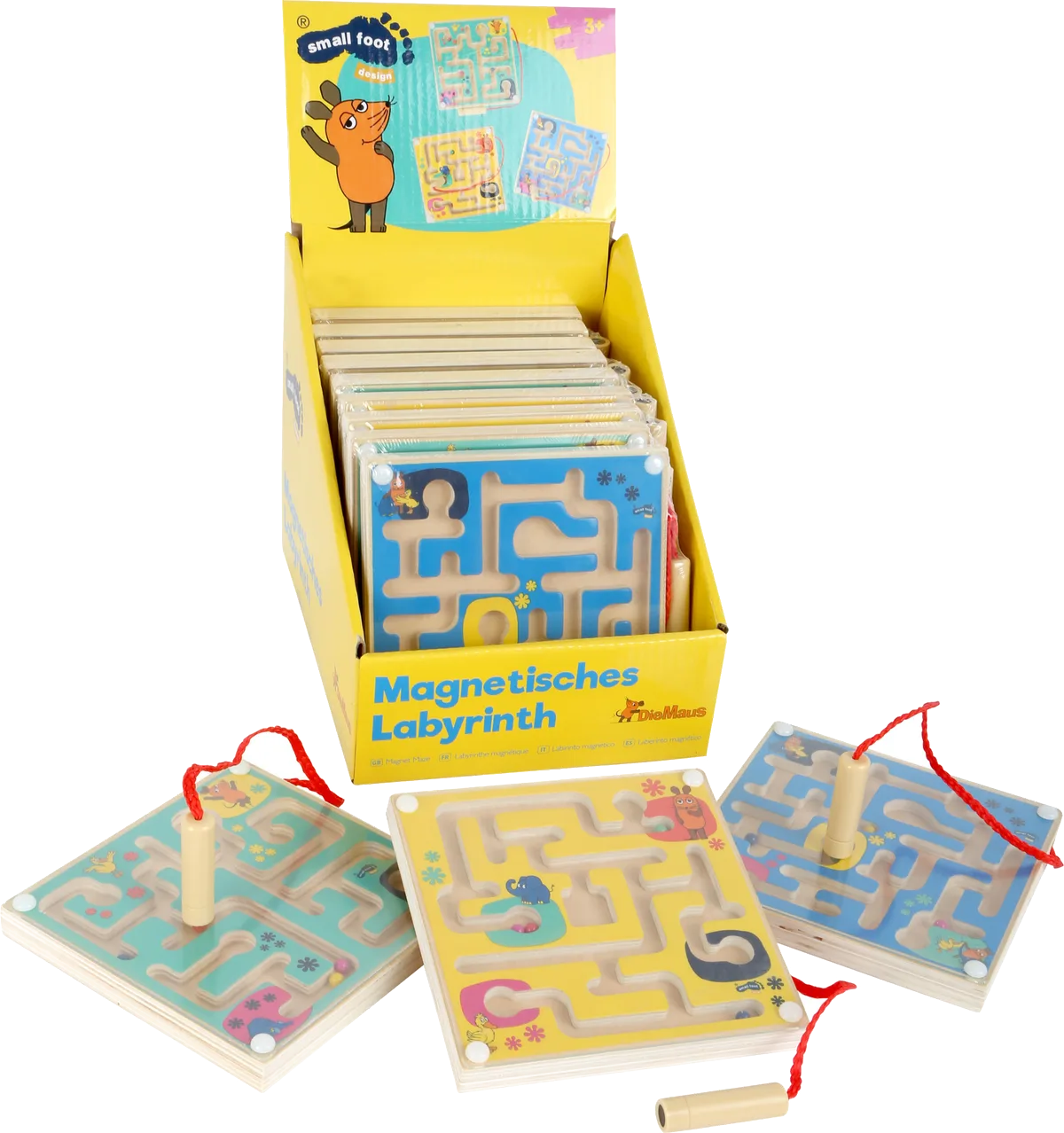 small foot Display Labyrint med Magnet (12 stk), Musen - billede 1