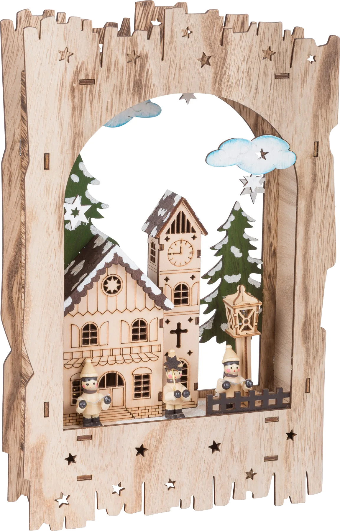 small foot Julelampe, Vinter By bag Bjerget - billede 1