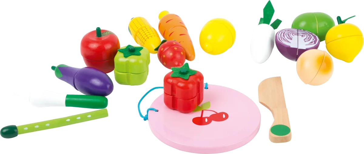 small foot Frugt og Grøntssagssæt med velcro - billede 1