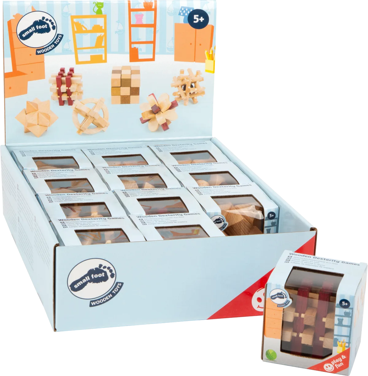 small foot Display Konstruktions Figurer (12 stk), Neutral - billede 1