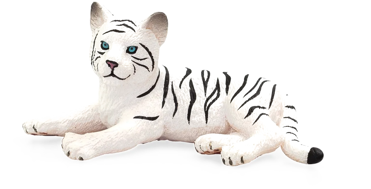 Mojo Hvid Tiger unge, liggende - billede 1