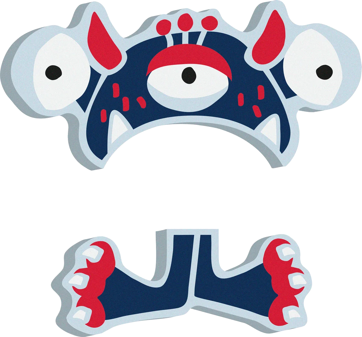 small foot ABC Bogstav Monster Al, Bambus - billede 1