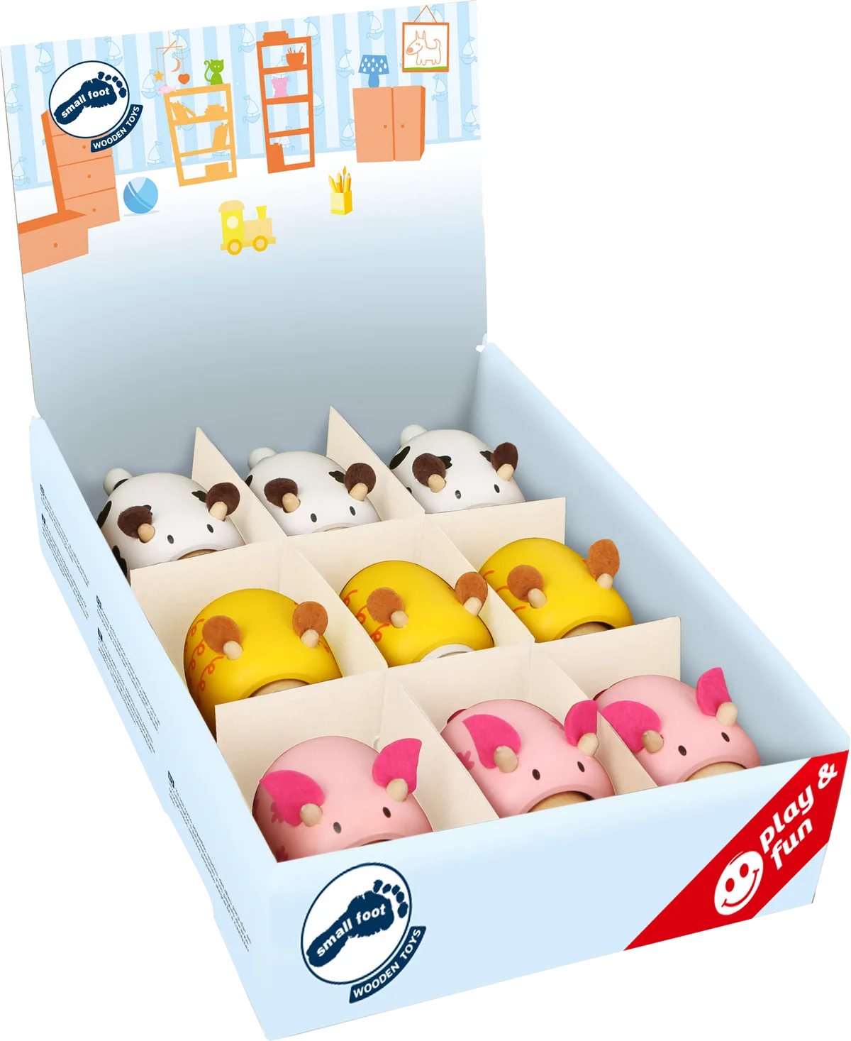 small foot Display Dyr med Lyd (9stk) - billede 1