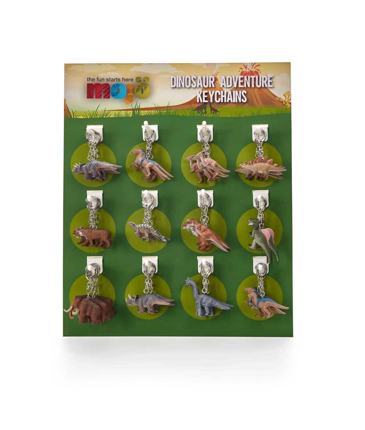 Mojo Display Nøglering (72 stk.), Dinosaur - billede 1