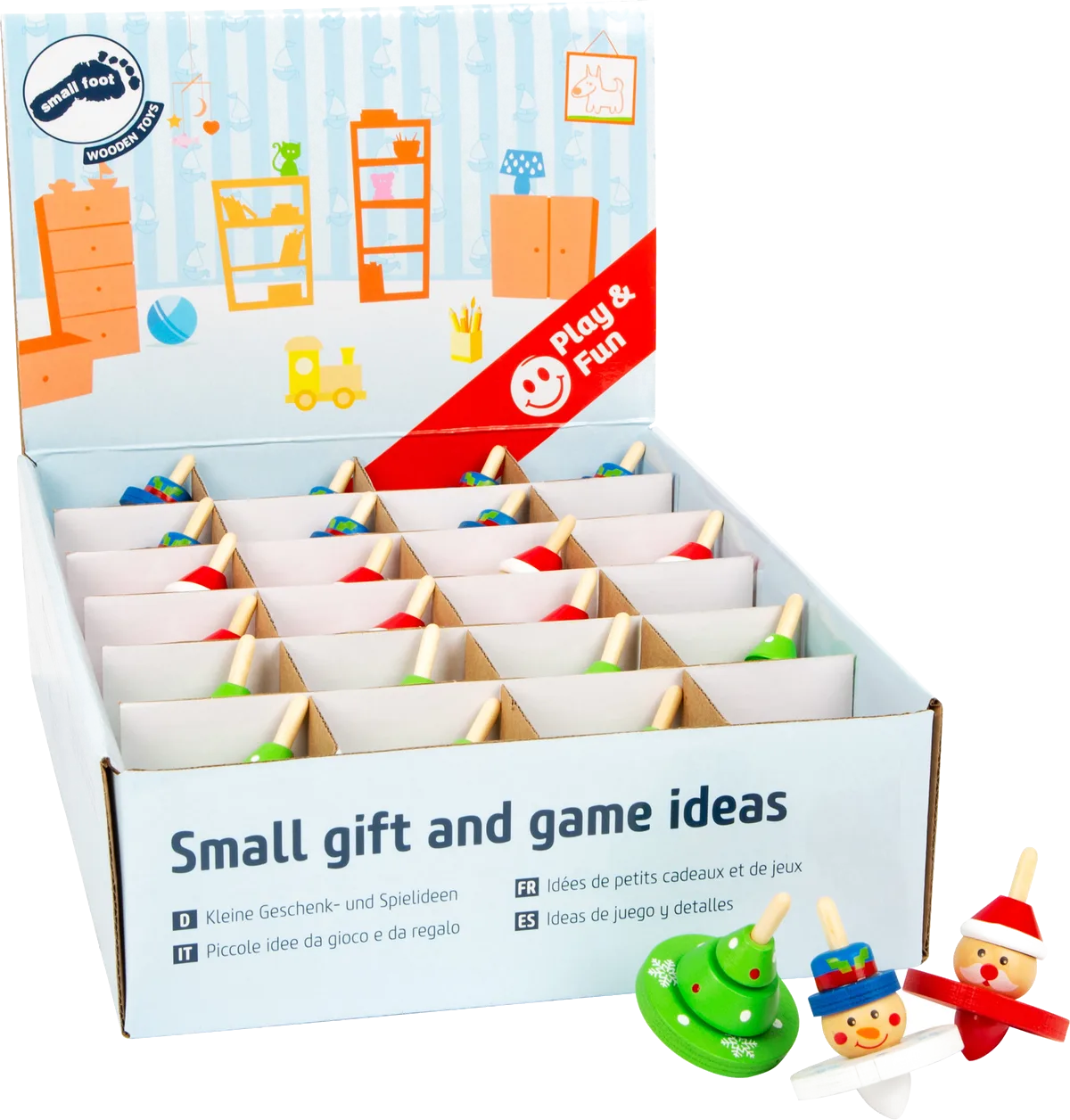 small foot Display Snurretoppe (24 stk), Jul - billede 1