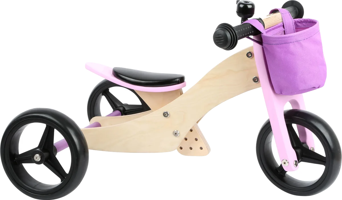small foot Løbecykel 2 i 1, Trike/Rosa - billede 1