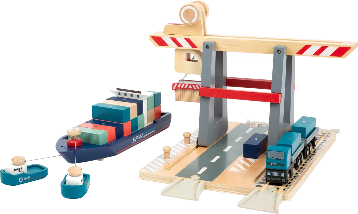 small foot Container Terminal med Tilbehør - billede 1