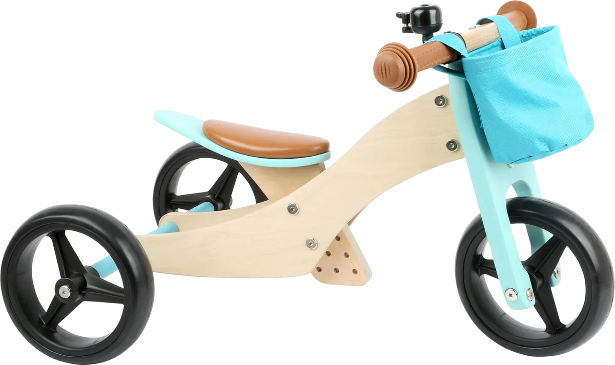 small foot Løbecykel 2 i 1, Trike/Turkis - billede 1