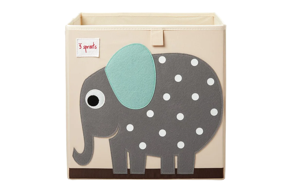 3 Sprouts Opbevaringskasse, Elefant - billede 1