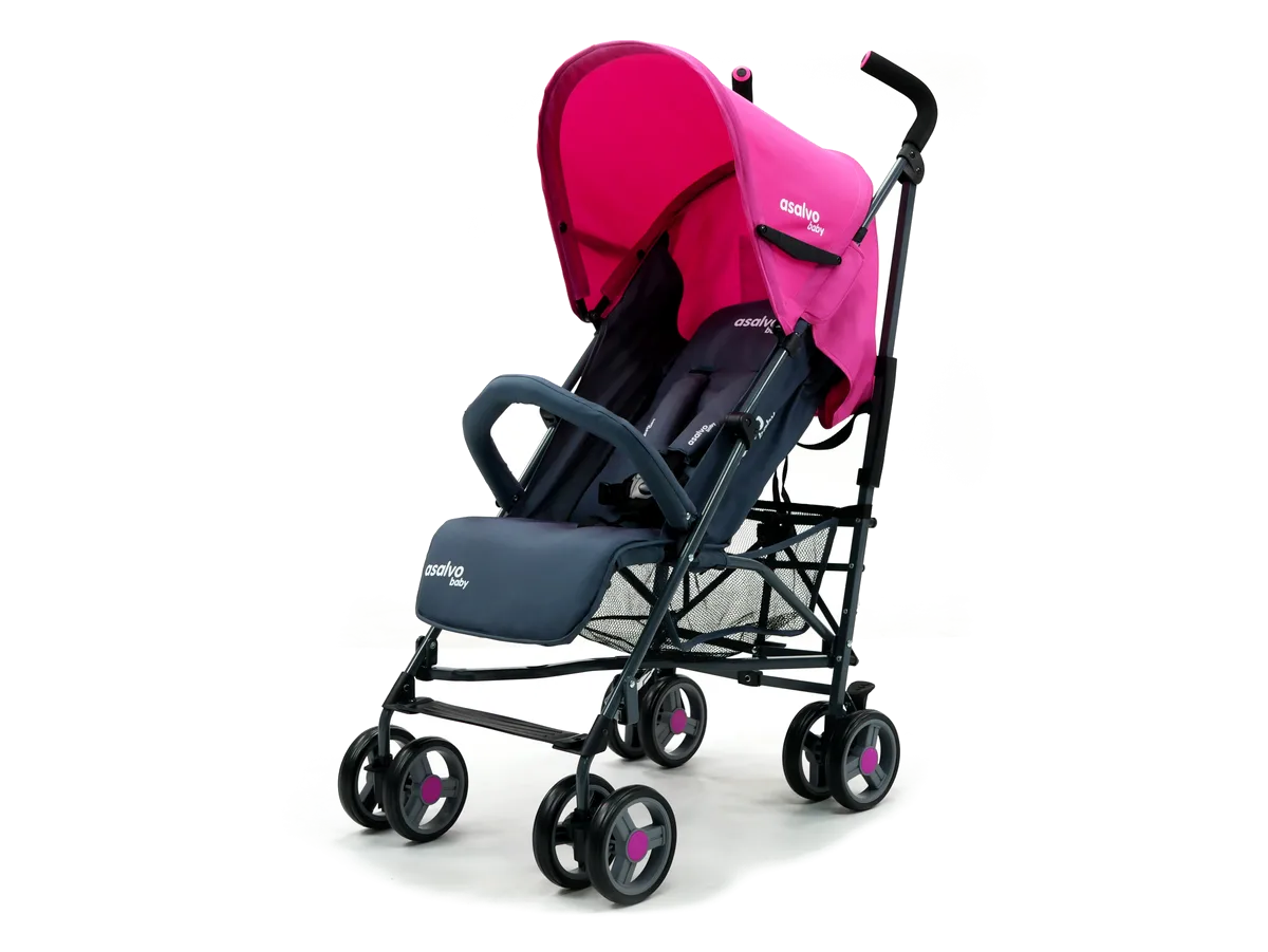 Asalvo Klapvogn Trotter Plus, Rosa - billede 1