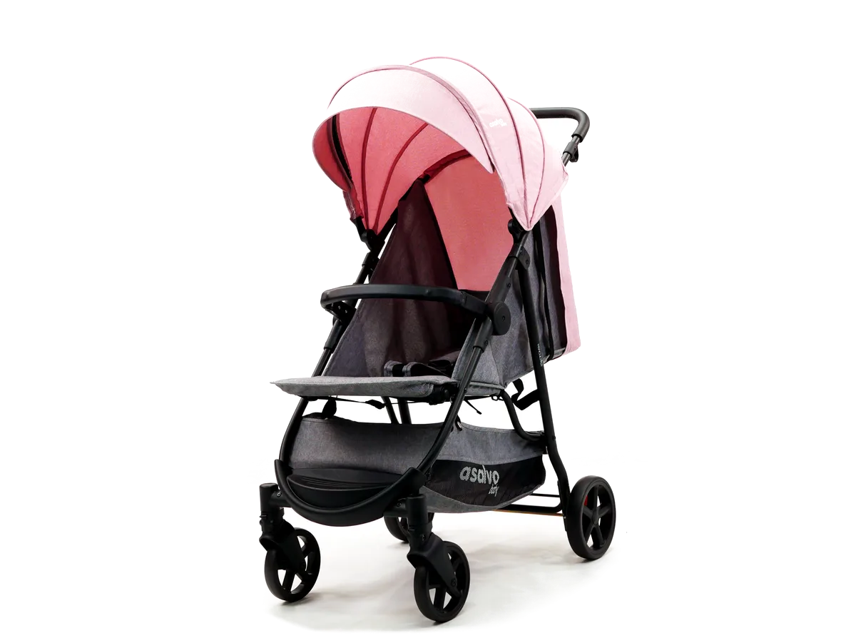 Asalvo Klapvogn Manchester, Rosa - billede 1