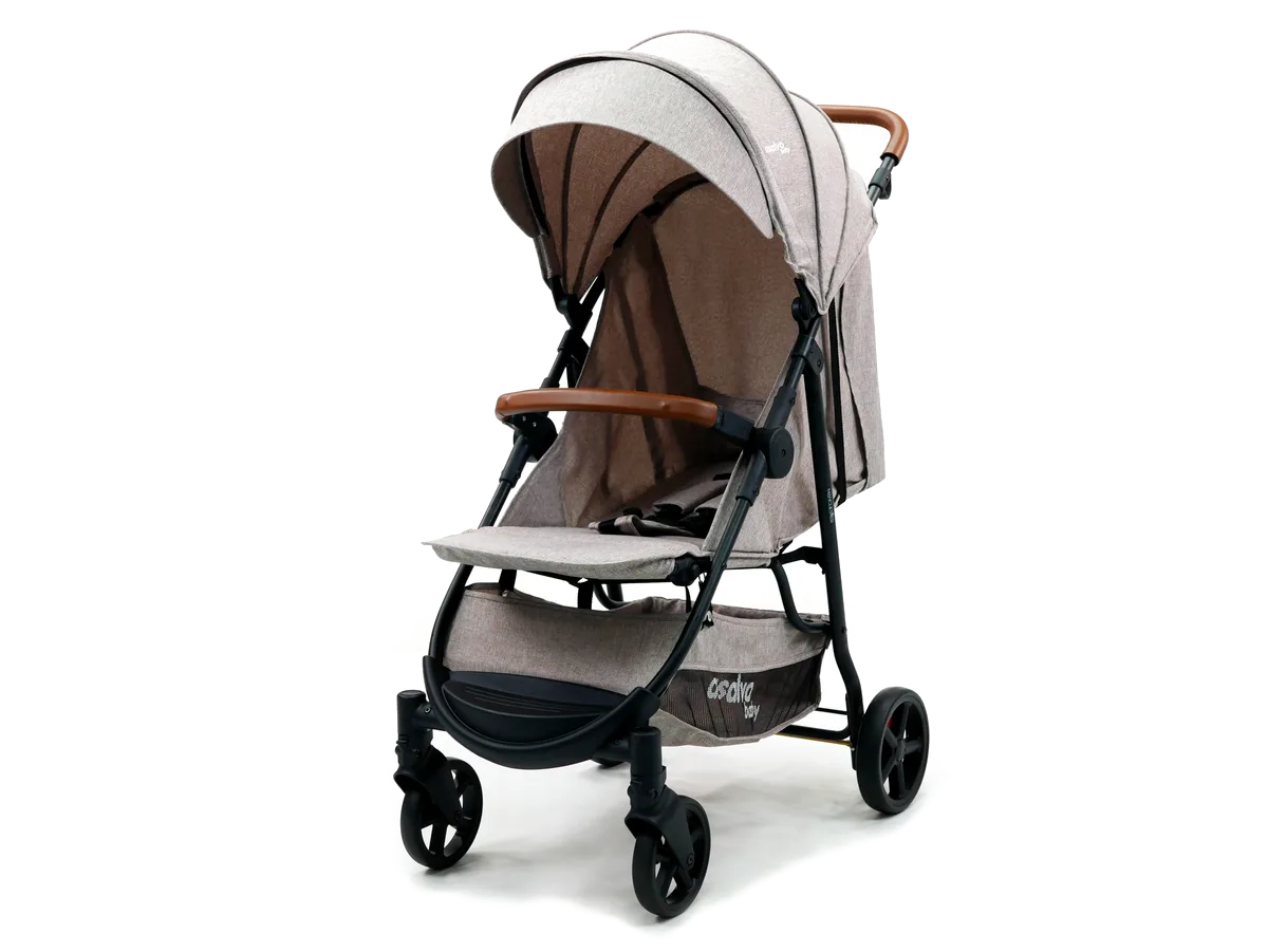 Asalvo Klapvogn Manchester, Beige - billede 1