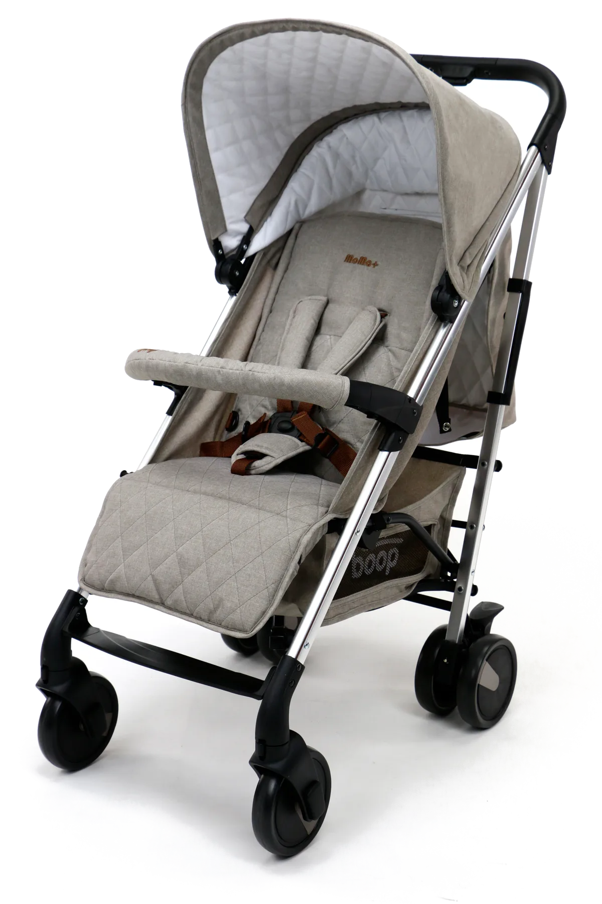 Asalvo Klapvogn Moma Plus, Beige - billede 1