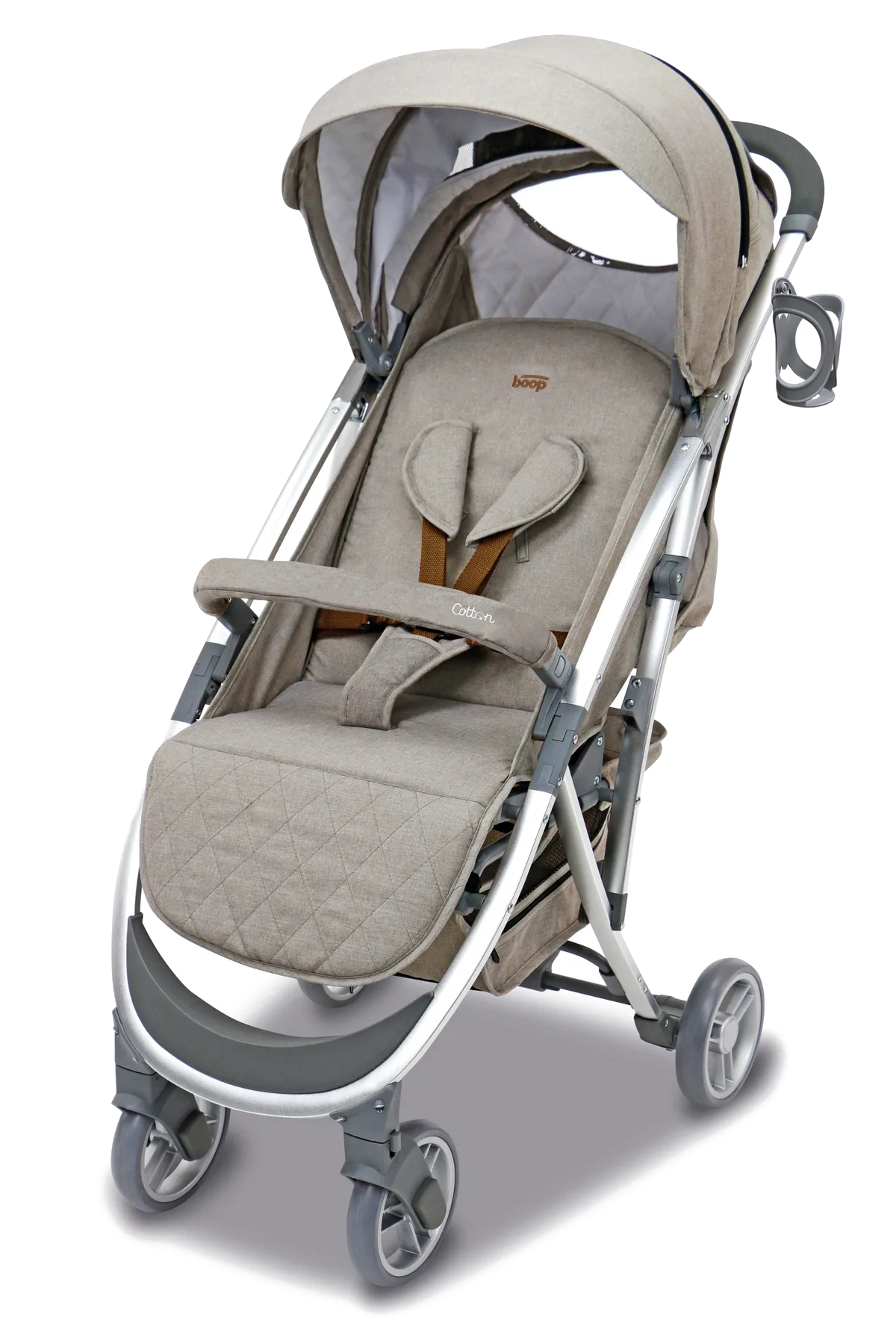 Asalvo Klapvogn Cotton, Beige - billede 1