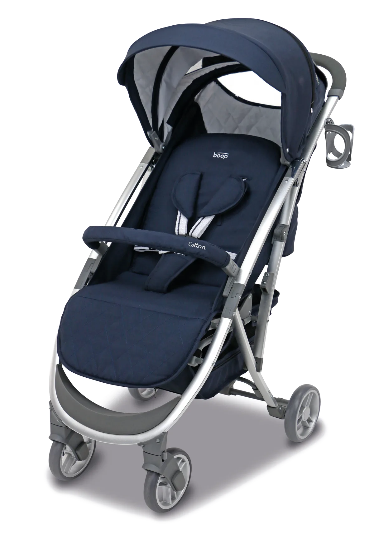 Asalvo Klapvogn Cotton, Navy - billede 1