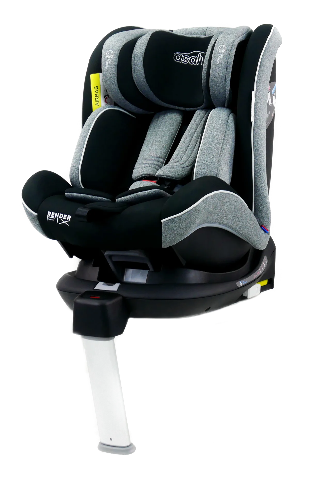 Asalvo Autostol G0123 Render Fix, Grå - billede 1