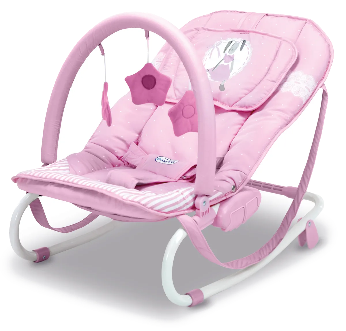 Asalvo Skråstol Relax Kanin, Pink - billede 1