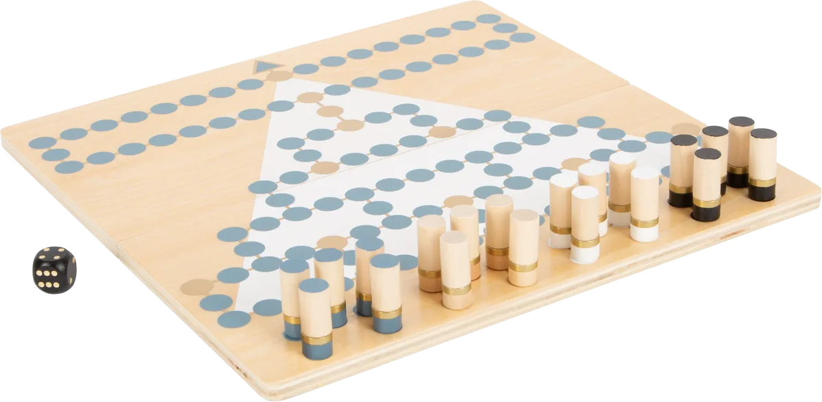 small foot Barrikade og Halma spil, Gold Edition - billede 1