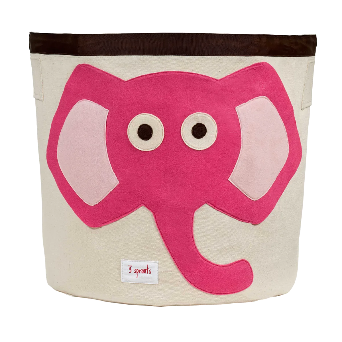 3 Sprouts Opbevaringsbeholder Rund, Elefant/Pink - billede 1