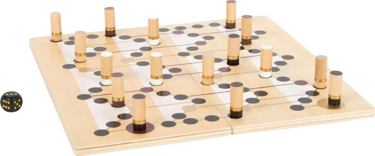 small foot Ludo og stige spil, Gold Edition - billede 1