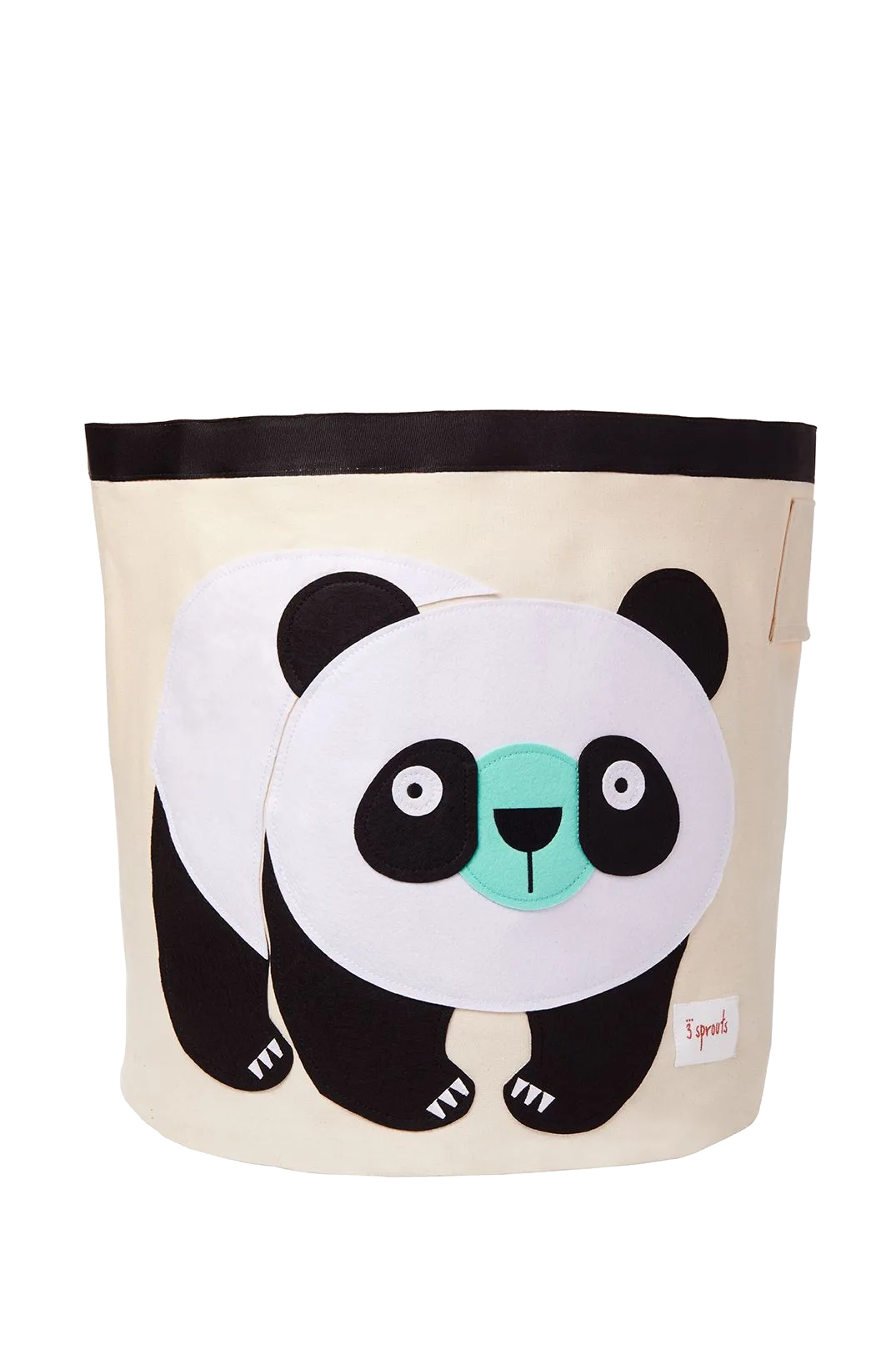 3 Sprouts Opbevaringsbeholder Rund, Panda - billede 1