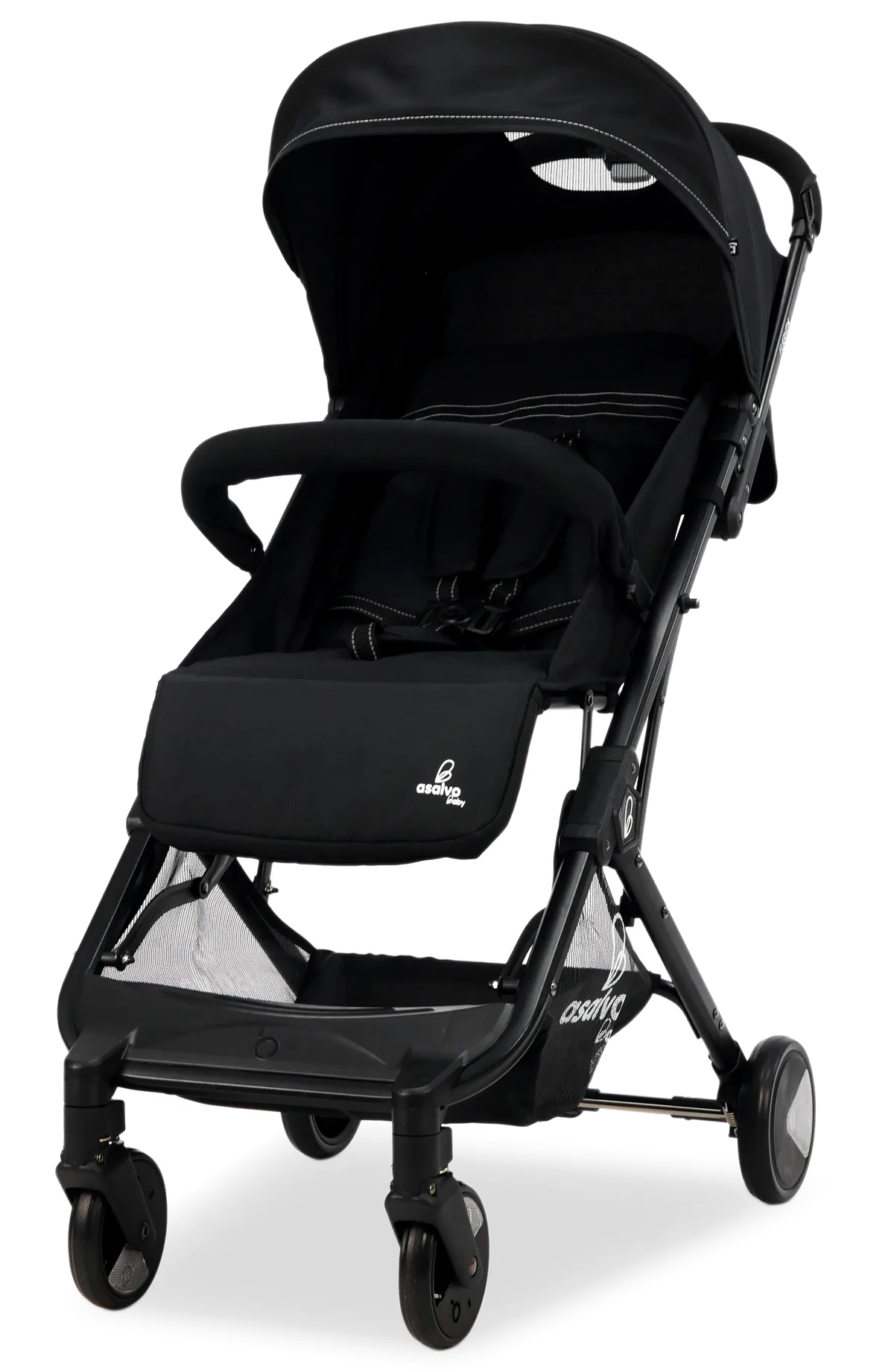 Asalvo Klapvogn Flight Travel+, Sort - billede 1