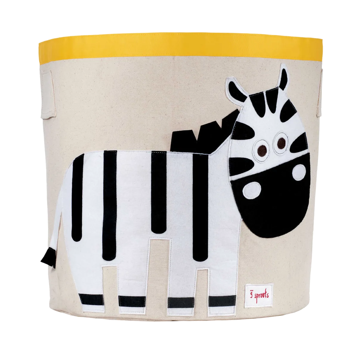 3 Sprouts Opbevaringsbeholder Rund, Zebra - billede 1