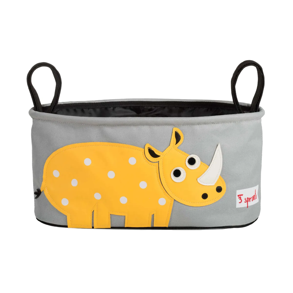 3 Sprouts Opbevaringskurv til klap- og barnevogn (Stroller organizer), Næsehorn - billede 1
