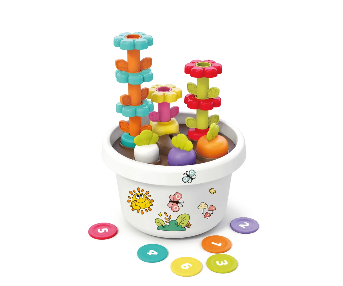 Kinder and Kids Kreativ potte med planter og klistermærker - Montessori-princippet - billede 1