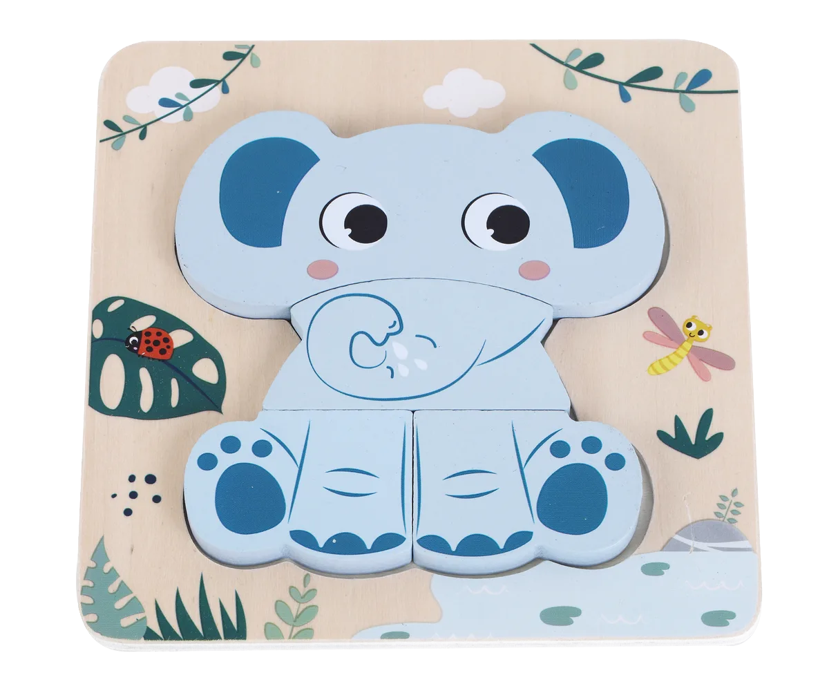 Kinder and Kids Puslespil, Elefant - billede 1