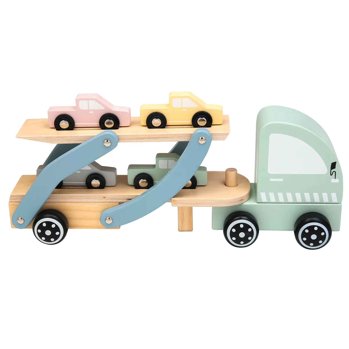 Kinder and Kids Biltransporter med biler (4 stk.) - billede 1