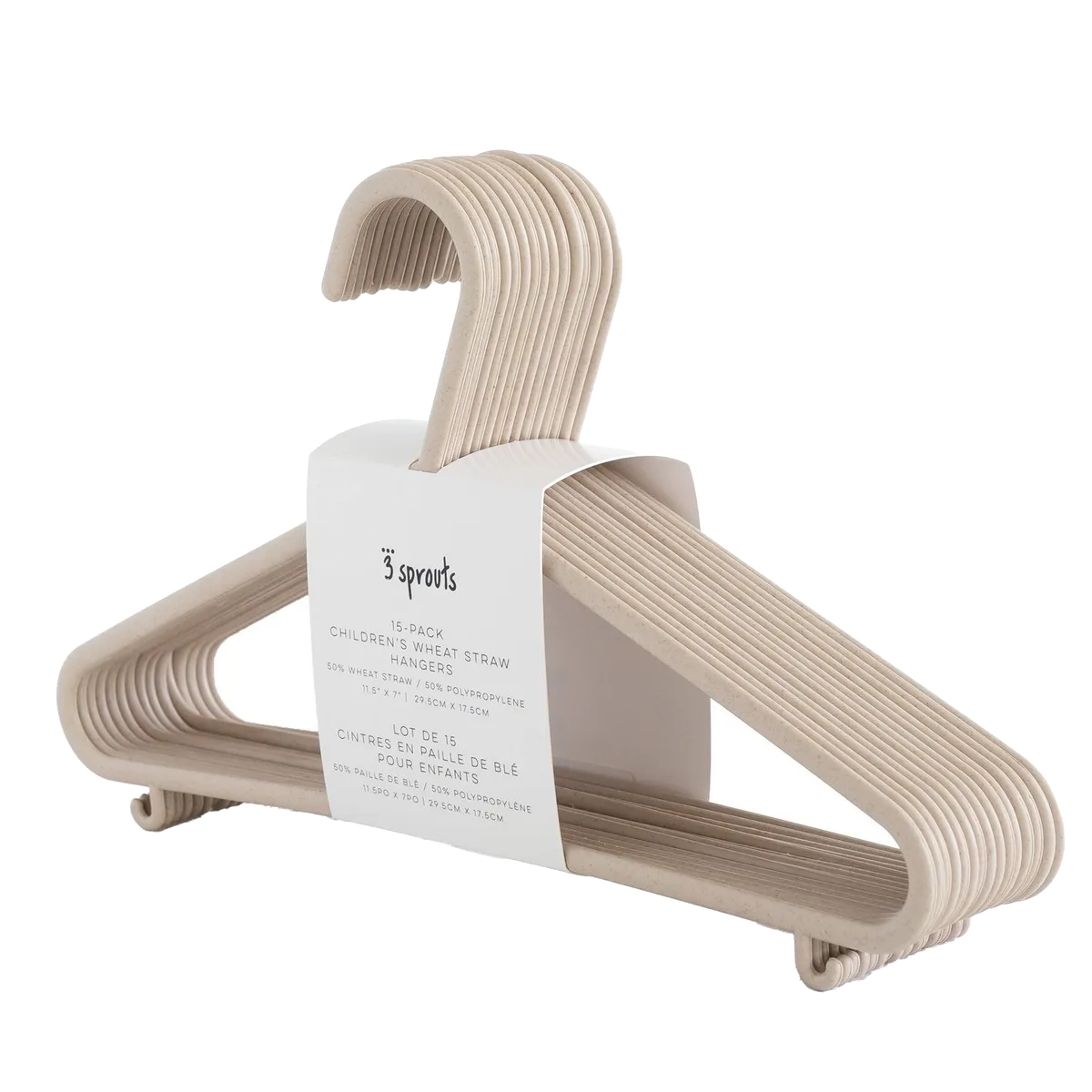 3 Sprout Bøjle i hvede halm (15 stk.), Beige - billede 1