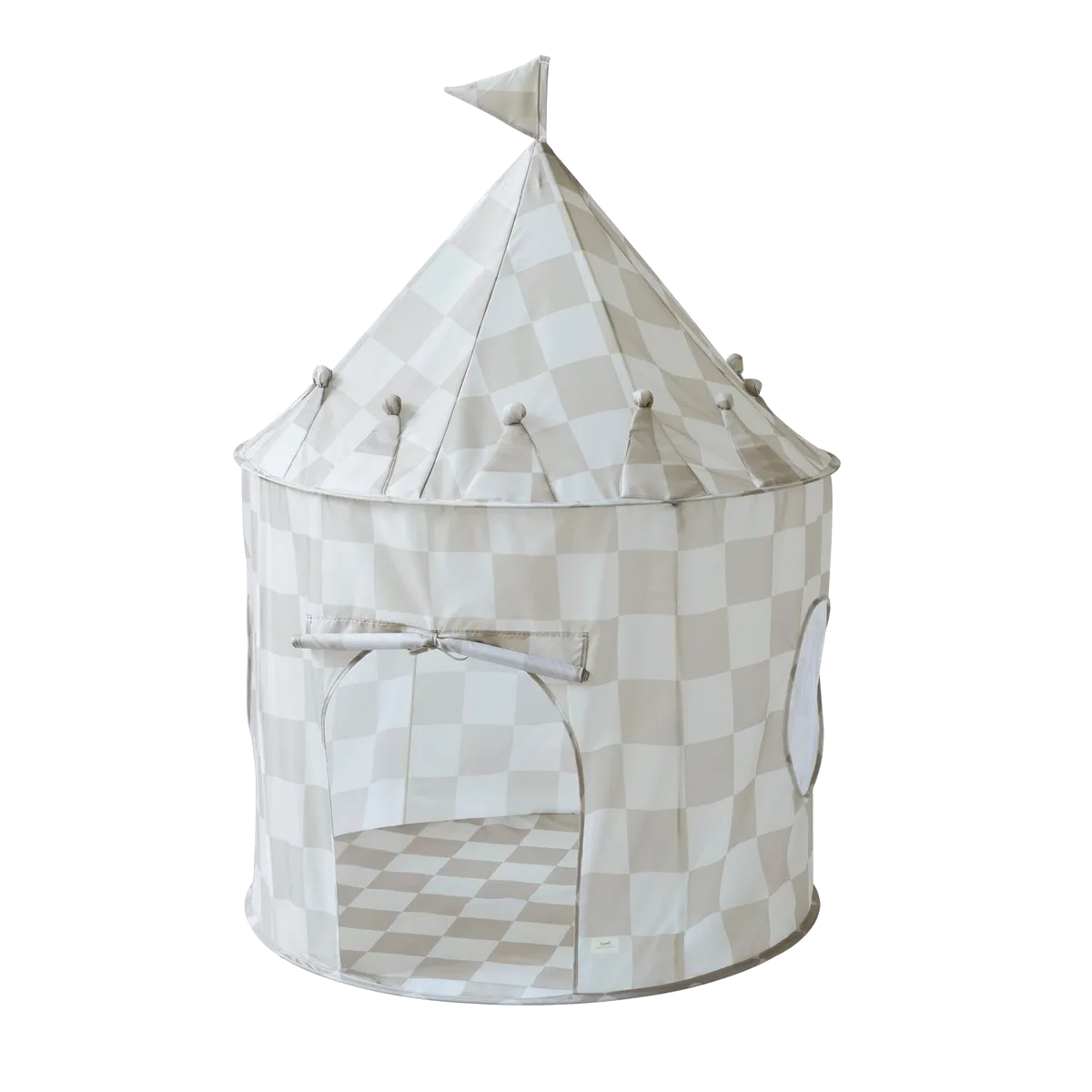 3 Sprouts Legetelt, Checkerboard beige - billede 1