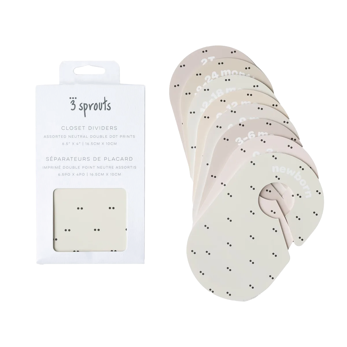 3 Sprouts Skabsdeler (8 stk.), Double dot - billede 1