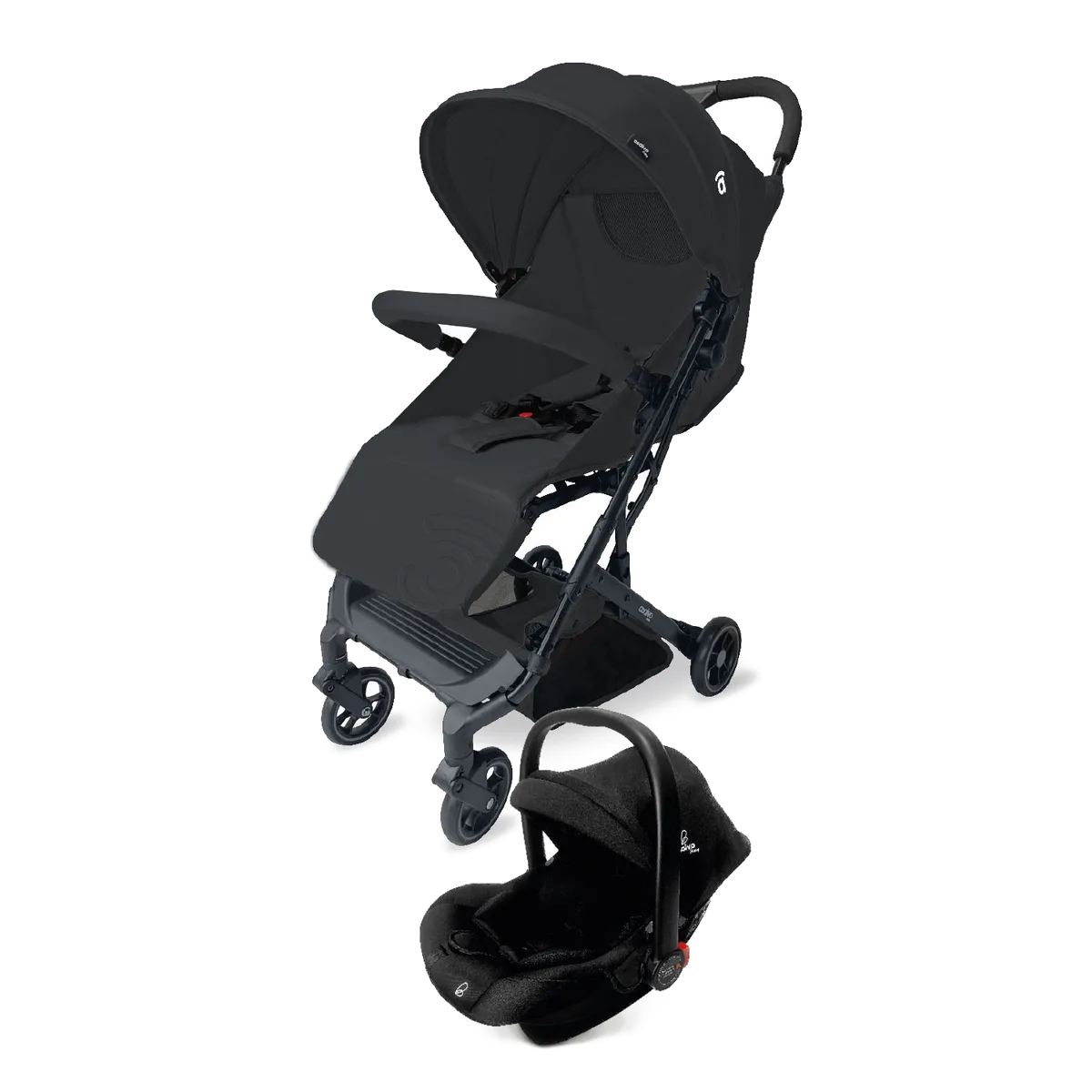 Asalvo Klapvogn Tumbucto Travel System, Sort - billede 1