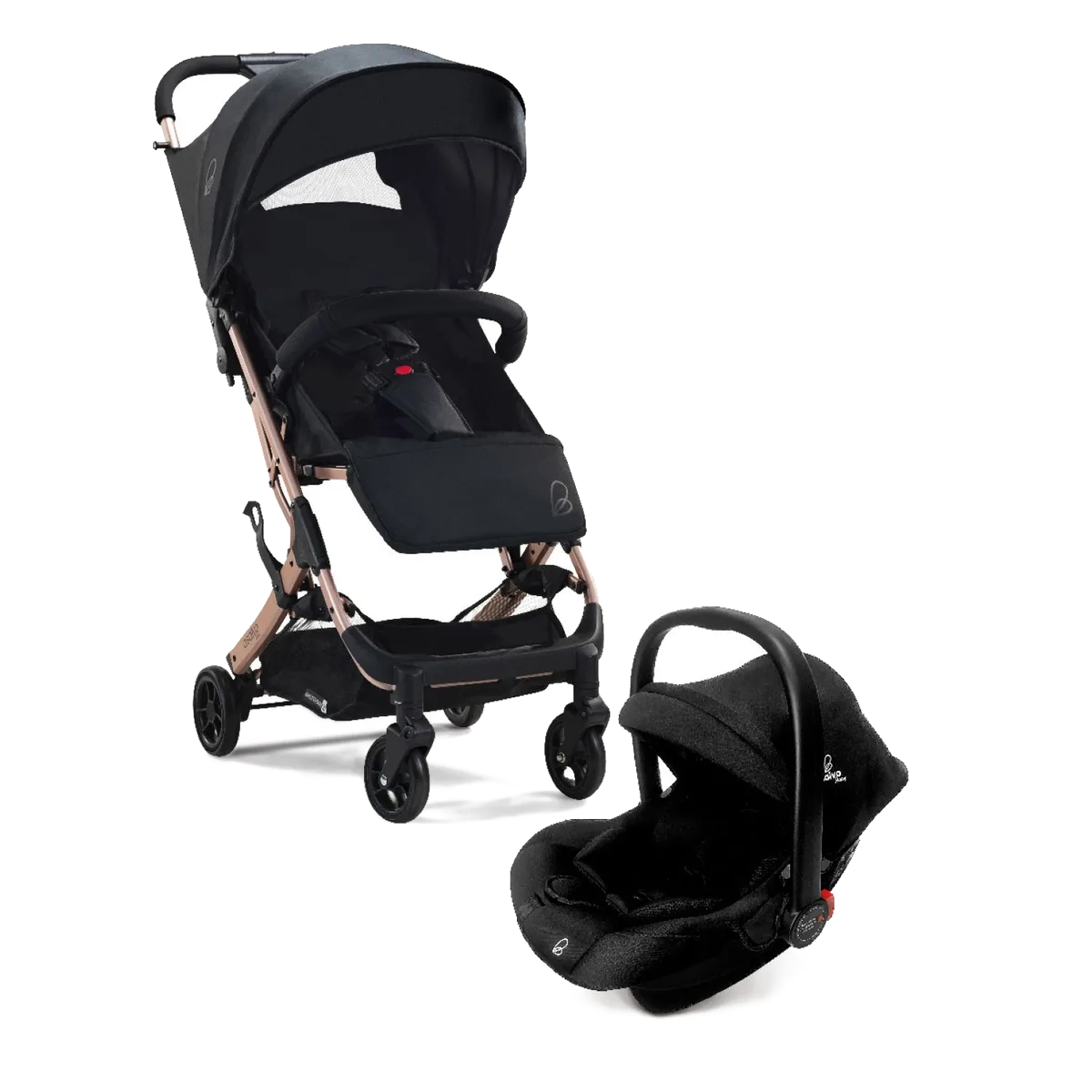 Asalvo Klapvogn Amsterdam Travel System, Gylden - billede 1