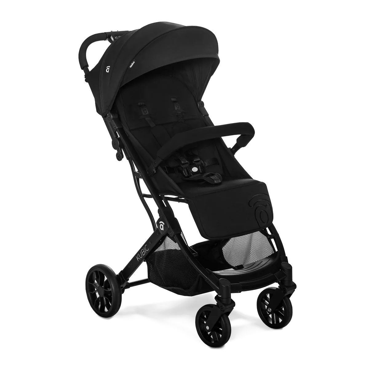Asalvo Klapvogn Kubic 2 Flight Travel, Sort - billede 1