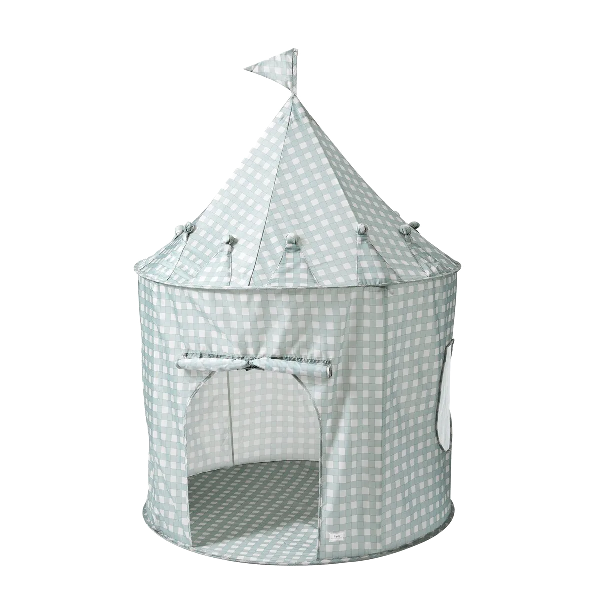3 Sprouts Legetelt, Gingham blå - billede 1