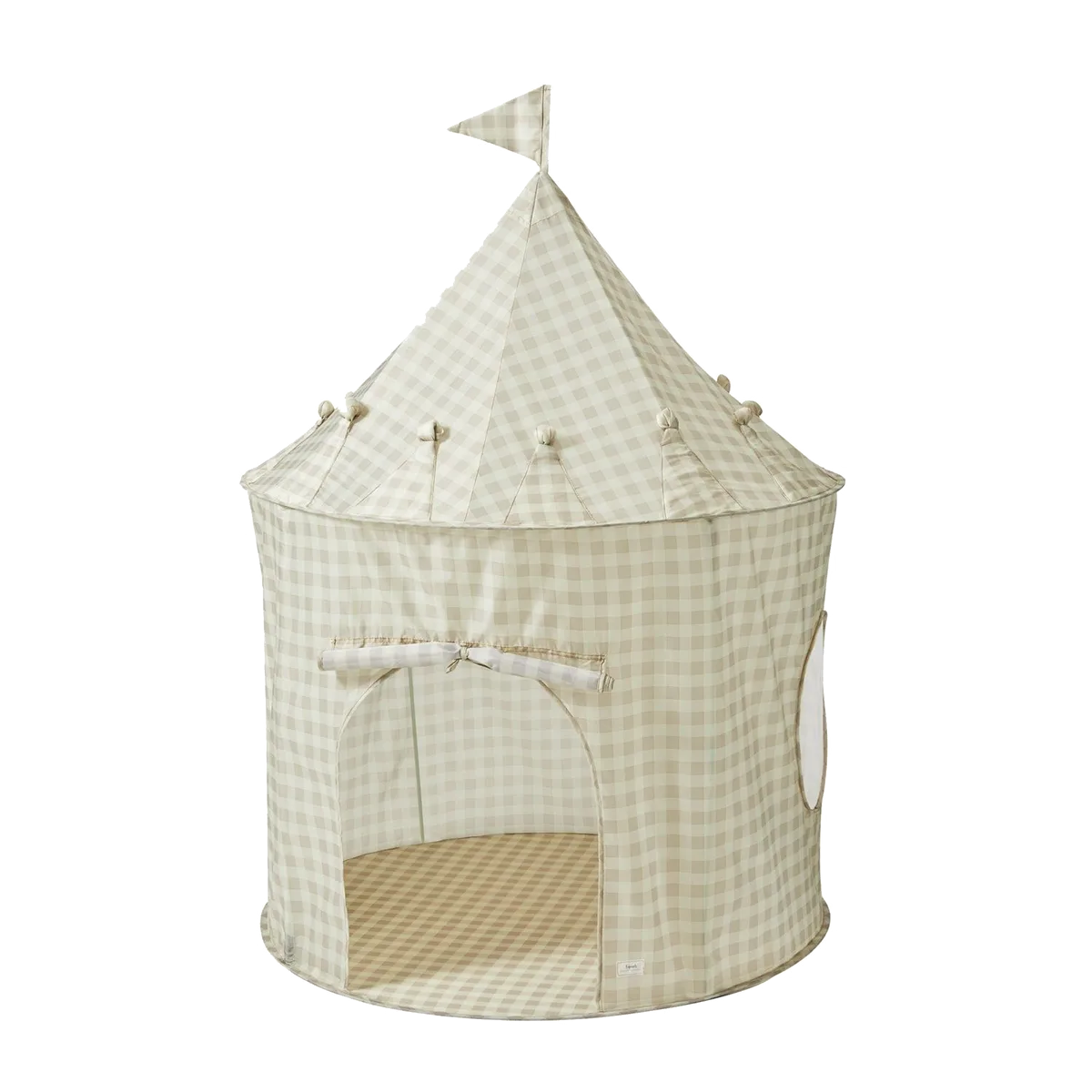 3 Sprouts Legetelt, Gingham beige - billede 1